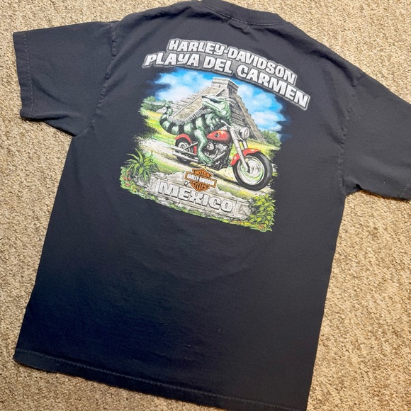 Harley-Davidson 2016 Black Playa Del Carmen Mexico Tee T-shirt Large - Picture 5 of 5
